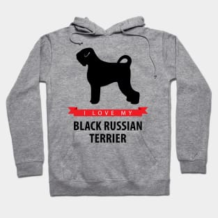 I Love My Black Russian Terrier Hoodie